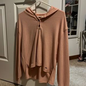 orange hollister sweater, size XS